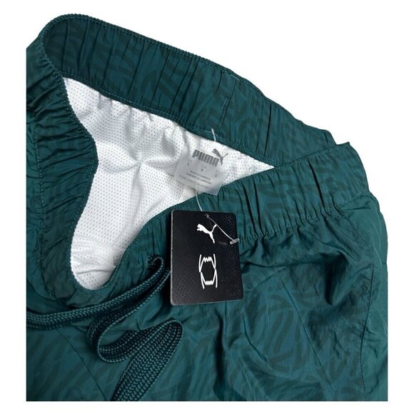 PUMA HOOPS Basketball Lined TEARAWAY Snap-Up Splash Track Activewear Pants Small - Picture 4 of 9